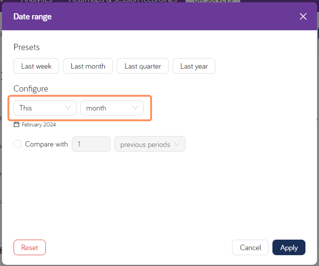How to change the date settings